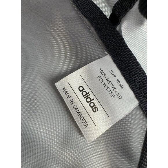 adidas Girl's Classic 3S 4 Backpack Heather Gray/Rainbow Trim - Fits Laptop - Picture 10 of 12